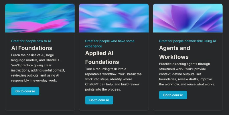 OpenAI 刚上线三门 AI 新课，免费拿证书