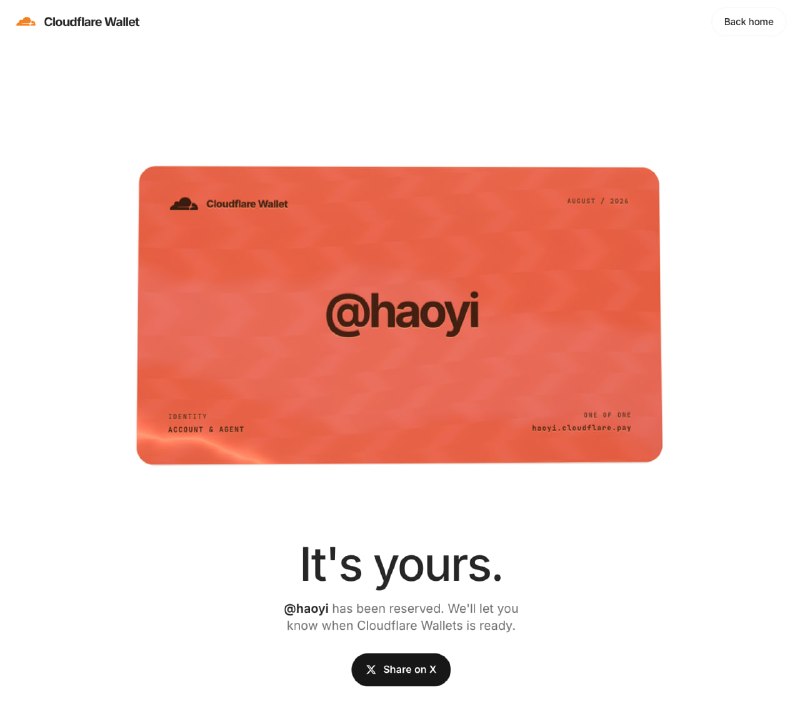 Cloudflare 发布了 Wallets ，AI Agent 的“支付宝”